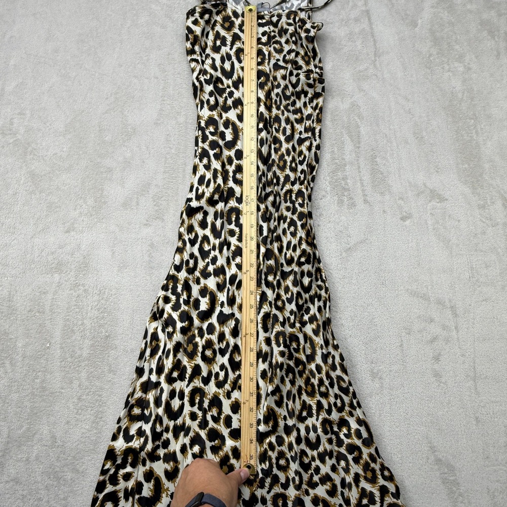 Conditions Apply Anthropologie Elva Slip Maxi Dress Women Small‎ P Leopard Print - Picture 6 of 15